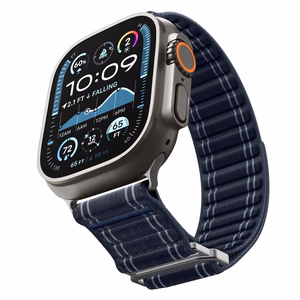 Spigen WBF0 ремешок для Apple Watch 44 / 45 / 46 / 49 mm — темно-синий