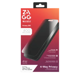 ZAGG InvisibleShield Glass Elite Privacy 360 aizsargstikls iPhone 16 Pro Max