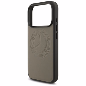 Mercedes Leather Vintage Logo MagSafe Чехол для iPhone 17 Pro - бежевый