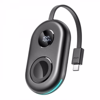 Power Bank Joyroom "JR-W09" Melns 2500mAh (bezvadu uzlāde) + iebūvēts Type-C kabelis