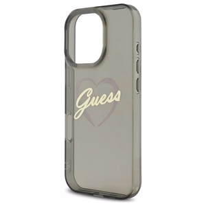 Guess IML sirds viedtālruņa apvalks iPhone 16 Pro Max - melna