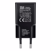 Ceļojumu lādētājs Blue Star Slim GaN 1x Type C + 1x USB A PD QC4.0 3A 25W melns