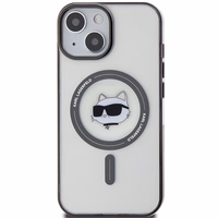 Karl Lagerfeld KLHMP15SHCHNOTK iPhone 15 6.1" caurspīdīgs cietais apvalks IML Choupette's Head MagSafe