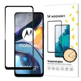 Wozinsky pilnas līmes rūdītais stikls Motorola Moto G22