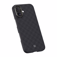 Benks Magnetic Armor Air Armor Grid Kevlar maciņš ar metāla rāmi 600D (B067) iPhone 17 melns