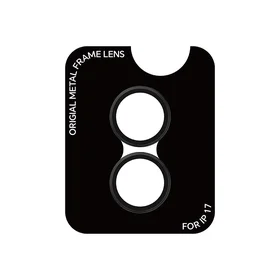 Rock Pure Series Kameras objektiiva stikls uz iPhone 17 kameras (2 gab.) melns