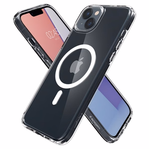 Spigen Ultra Hybrid Magnētiskais apvalks ar MagSafe iPhone 14 - caurspīdīgs/balts
