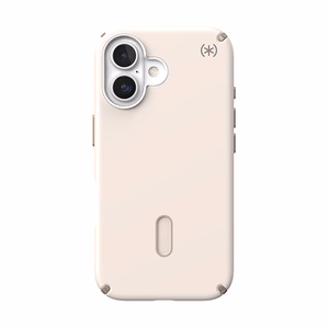 Speck Presidio2 Pro vāciņš ar MagSafe un ClickLock iPhone 16 tālrunim, Bleached Bone/Heirloom Gold
