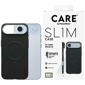 CARE by PanzerGlass SL1M MagSafe macins iPhone Air - melns