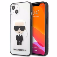 Karl Lagerfeld Iconik Karl Viedtālruņa apvalks iPhone 13 mini - Caurspīdīgs