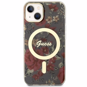 Guess Flower Viedtālruņa apvalks zaļš Magnētiskais
