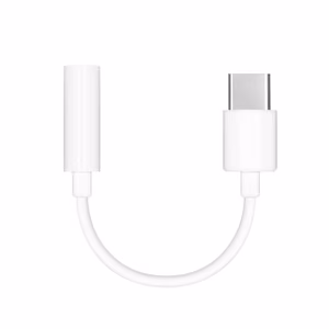 HUAWEI oriģināls adapteris AUX Type C (vīrietis) uz Jack 3,5 mm (sieviete) CM20 balts, bulk