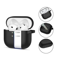 Tech-Protect silikona apvalks ar āķi AirPods 4 - melns