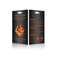 Rūdīts aizsargstikls ar metāla rāmi iPhone 14 Pro 6,1'' ar melnu rāmi