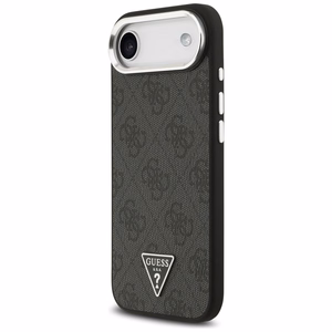 GUESS viedtālruņa apvalks (m) IPHONE 17 Air ar MagSafe saderīgs PU 4G W/Triangle Logo SL - melns