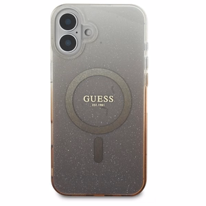 Guess IML Mirdzošs gradients Magnētiskais viedtālruņa apvalks iPhone 16 Plus - brūns
