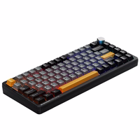 Machenike K600-B82W Bezvadu mehāniskā spēļu tastatūra ar apgaismojumu GR Silver Switch - melns