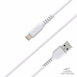 SBS TECABLEMICROC15W USB-A - USB-C kabelis 1,5 m - balts