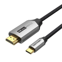 USB-C uz HDMI 2.0 kabelis Vention CRBBG, 1,5 m, 4K 60Hz (melns)