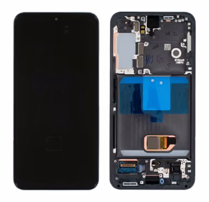 LCD screen Samsung S901 S22 5G ar touch screen un frame Phantom Melns original (service pack)