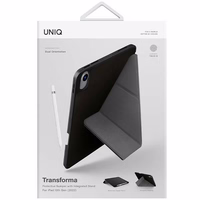 Uniq Transforma apvalks iPad 10 gen (2022) - melns