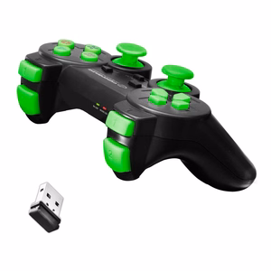 Esperanza EGG108G Gaming Controller melns, zaļš USB 2.0 Gamepad Analogue / Digital PC, Playstation 3