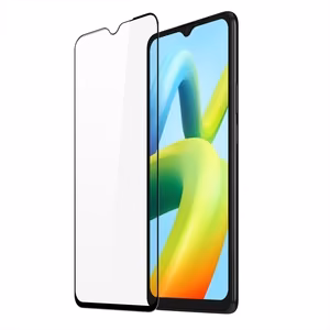 Dux Ducis 9D Rūdītais Stikls Aizsargstikls Xiaomi Redmi A2 / Redmi A1 9H ar melnu rāmi