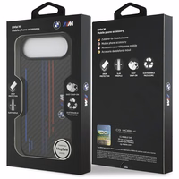 Viedtālruņa apvalks BMW M Kevlar Lines & Logo MagSafe Case for iPhone Air - melns