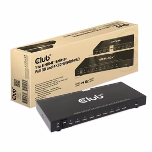 Club3D HDMI Video Splitter 8-port 3D 4K 60Hz CSV-1383