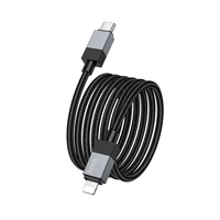 Kabelis USB C uz Lightning Hoco PD 27W 1 m X110 melns