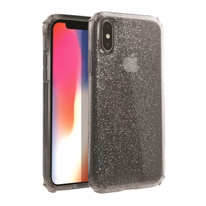 Uniq Clarion Tinsel viedtālruņa apvalks iPhone Xs Max - melns