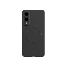 AmazingThing Minimal Air viedtālruņa apvalks ar magnētisko gredzenu Samsung Galaxy S25 Edge - melns