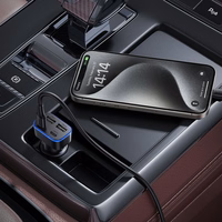 Auto lādētājs Hoco 2xUSB A + 2xUSB C PD QC3.0 42W Z63 melns