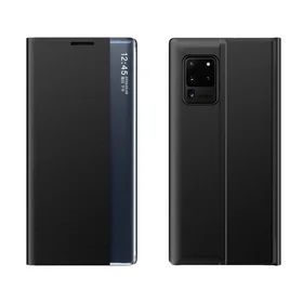 Jauns miega apvalks grāmatas tipa apvalks ar statīva funkciju Samsung Galaxy A72 4G melns