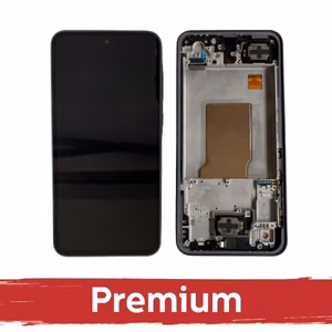 LCD displejs saderīgs ar Samsung A356 A35 5G ar rāmi / Navy / OEM