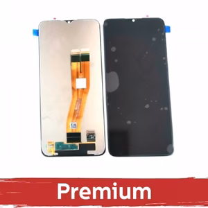 LCD Displejs Saderīgs ar Samsung A037G A03s Melns OEM