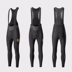 Rockbros YDCK012-1 Long Fleece Bib Tights with Pad Size S - Black