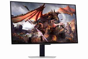 Samsung G80SD monitors 81,3 cm (32") 3840 x 2160 pikseļi 4K Ultra HD OLED sudrabs