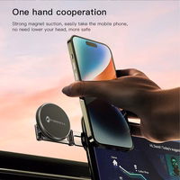 FORCELL F-GRIP IronSecure magnētiskais auto turētājs priekšējā stiklā un panelī, saderīgs ar MagSafe, melns