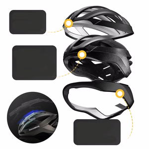 Rockbros LK-69 Bike Helmet with Reinforced Frame 58-62 cm - Black