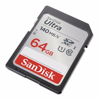 Atmiņas karte SanDisk Ultra SDXC 64GB 140MB/s UHS-I Class 10 (SDSDUNB-064G-GN6IN)