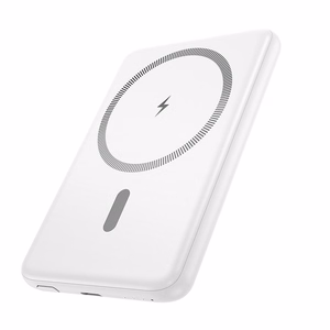 Portatīvais lādētājs Hoco 5000 mAh QC PD 2A 20W īpaši plāns J140A balts saderīgs ar MagSafe