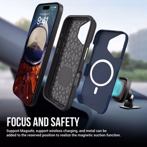 Perfectionists Trīsstūra Mag Case iPhone 11 tumši zils