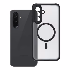 FULL MATTE MAG COVER viedtālruņa apvalks, saderīgs ar MagSafe, paredzēts SAMSUNG A36 melns