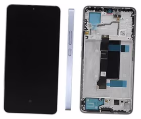 LCD screen Xiaomi Redmi Note 13 Pro 5G ar touch screen ar frame Aurora Violets (saderīgs ar Poco X6 5G) original (service pack)