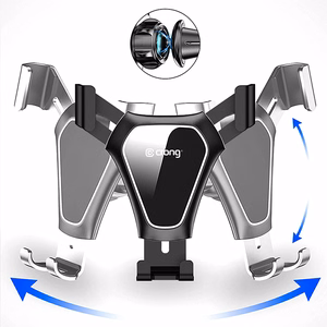 Crong Gravity Auto-Clip gravitācijas automašīnas tālruņa turētājs 4.7–6.5" tālruņiem, melns