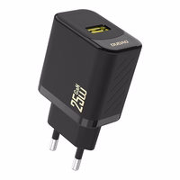 Dudao A27S 25W GaN USB-A lādētājs - melns