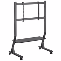 Techly Floor Stand with Shelf for 45-90" LCD/LED/Plasma TV