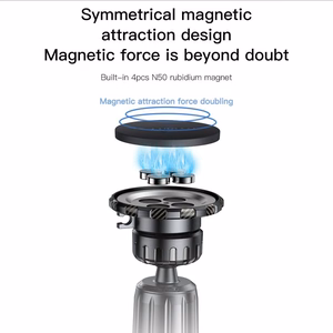 FORCELL F-GRIP MagElite magnētiskais auto turētājs ventilācijas atverei melns