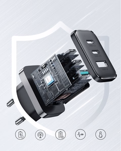 Зарядное устройство Joyroom "JR-TCF10" чёрное 32W (2xPD / 1xQC3.0)